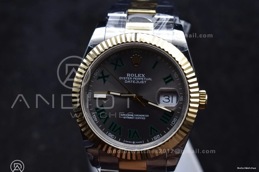 SS 904L Oyster GMF A Best DateJust on Edition Gray Efficient YG 41 SS 1:1 YG Roman Green 126333 Bracelet 614 Steel Dial 0121